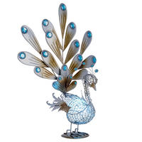 LED AUSSENLEUCHTE Solar Silber - Silberfarben, Metall (38/21.3/56.8cm) - Globo Lighting