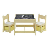 KINDERSITZGRUPPE 3 TLG. Irixoa - Dunkelgrau/Weiß, Holzwerkstoff (60.5/48/62.5cm) - [en.casa]