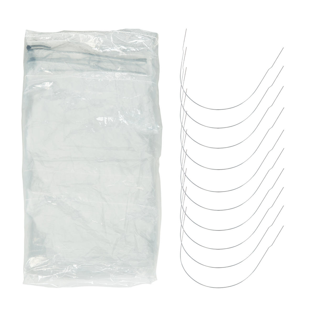 FOLIENTUNNEL - Transparent, Kunststoff/Metall (40/47/700cm) - Relaxdays