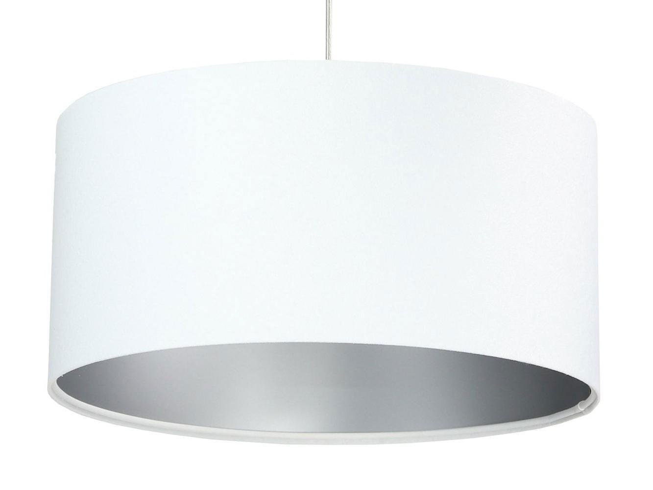HÄNGELEUCHTE Silber 40/20 cm - Silberfarben/Weiß, Kunststoff (40/0.6/20cm) - ONZENO