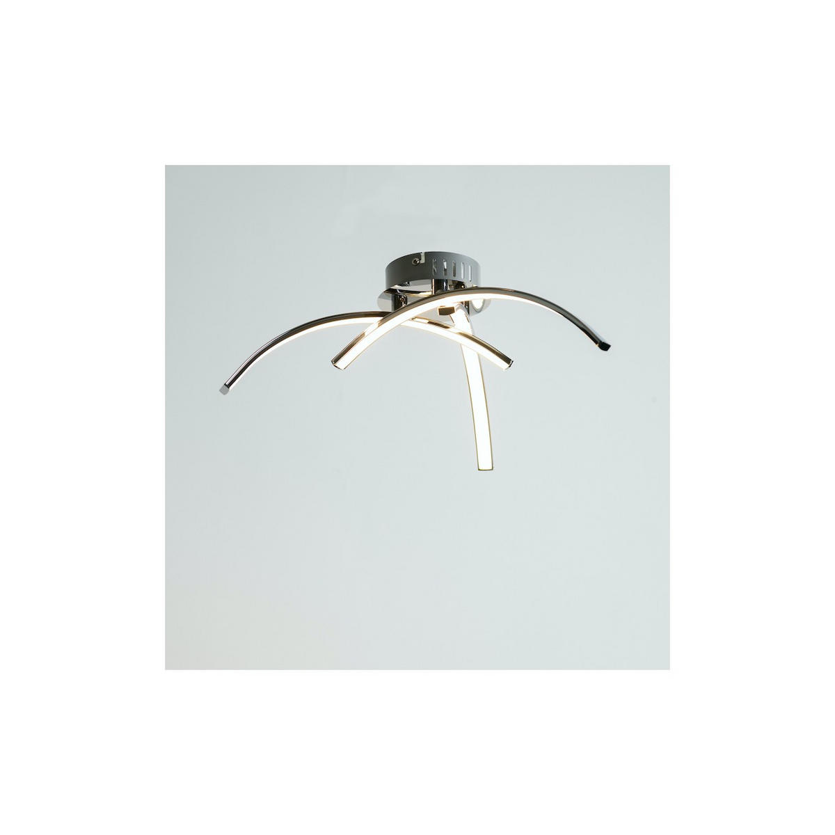 DECKENLEUCHTE Ova, Silber/Chrom, 15.5cm - Chromfarben, Metall (15/44/15.5cm) - KOSILUM