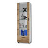 VITRINE ALESSANDRIA, Wotan - Eiche Wotan/Schwarz, Glas/Holzwerkstoff (60/192/42cm) - Komodee