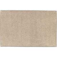 BADEMATTE TWO-TONE STRIPES 480 GRAPHIT - 70 - Braun, Textil (50/80cm) - Cawoe