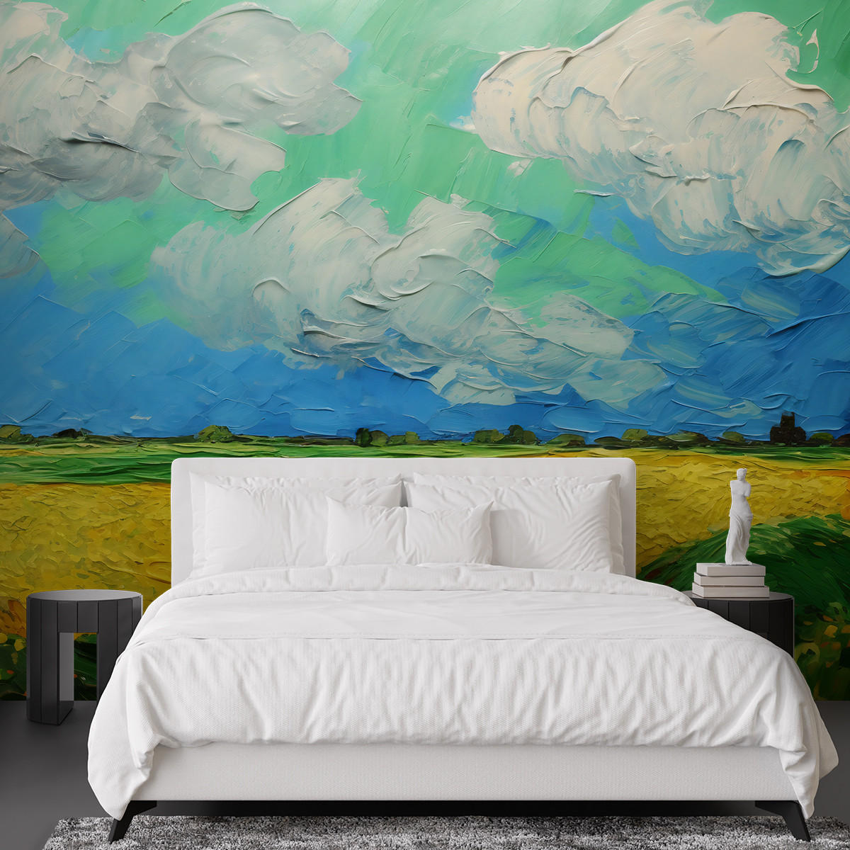 FOTOTAPETE, Weizenfeld - V. van Gogh - Gelb, Papier (300/210cm) - Feeby