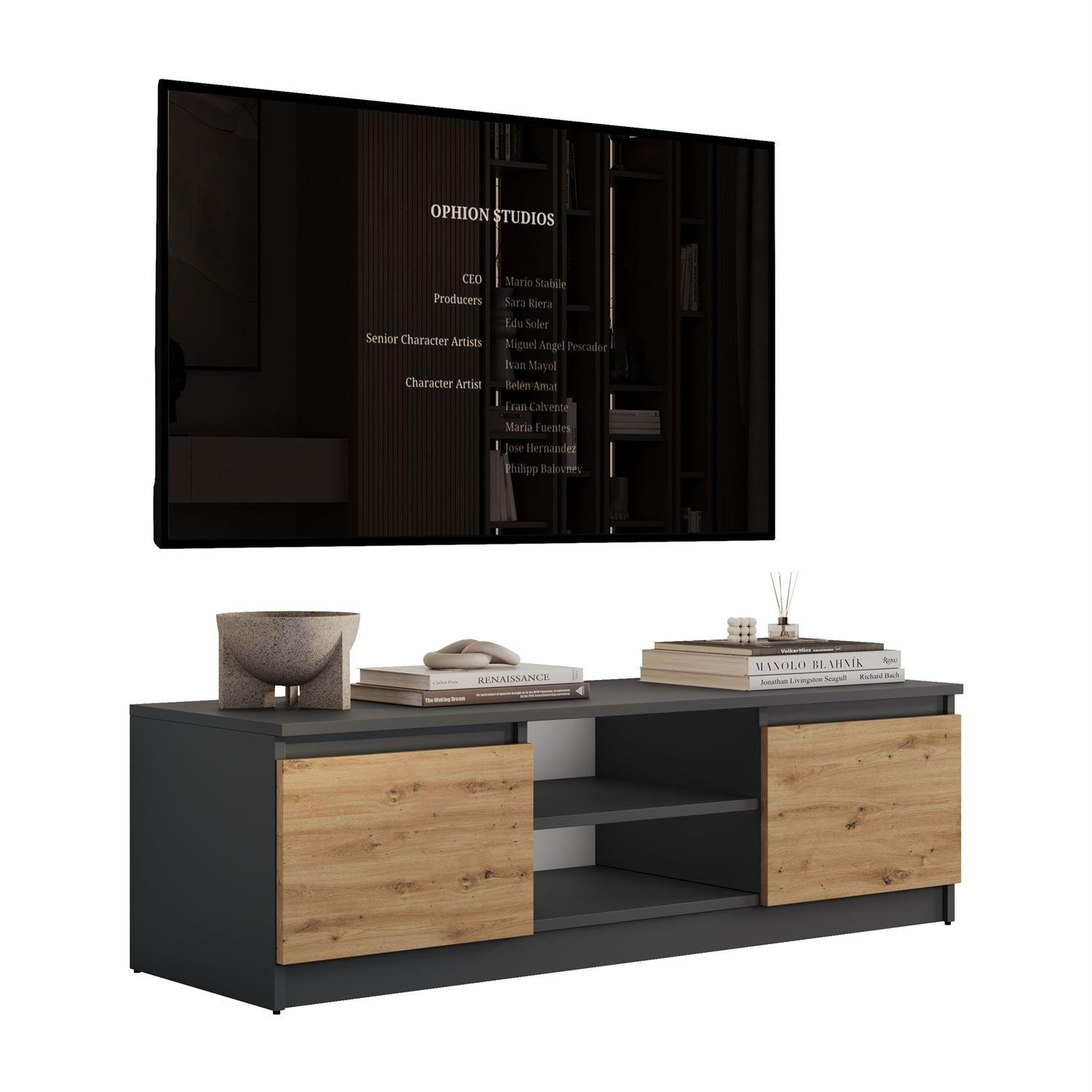 Lookway Lowboard Eiche Artisan 120x36x40 cm