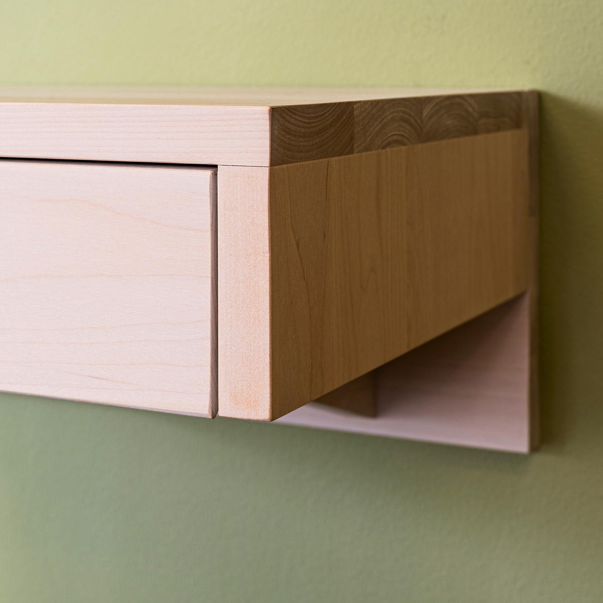NACHTTISCH Bo, weiße Birke, 30/40/18 cm - Weiß, Holz (40/18/30cm) - WOODEK