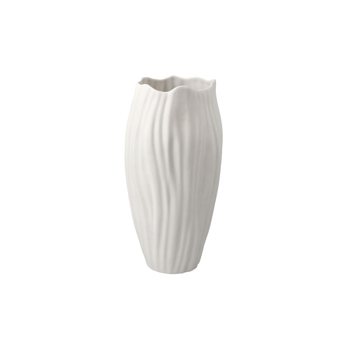 VASE Spirulina, Biskuit-Porzellan, Biskuit Weiß, 20 cm - Weiß, Keramik (20cm) - Goebel