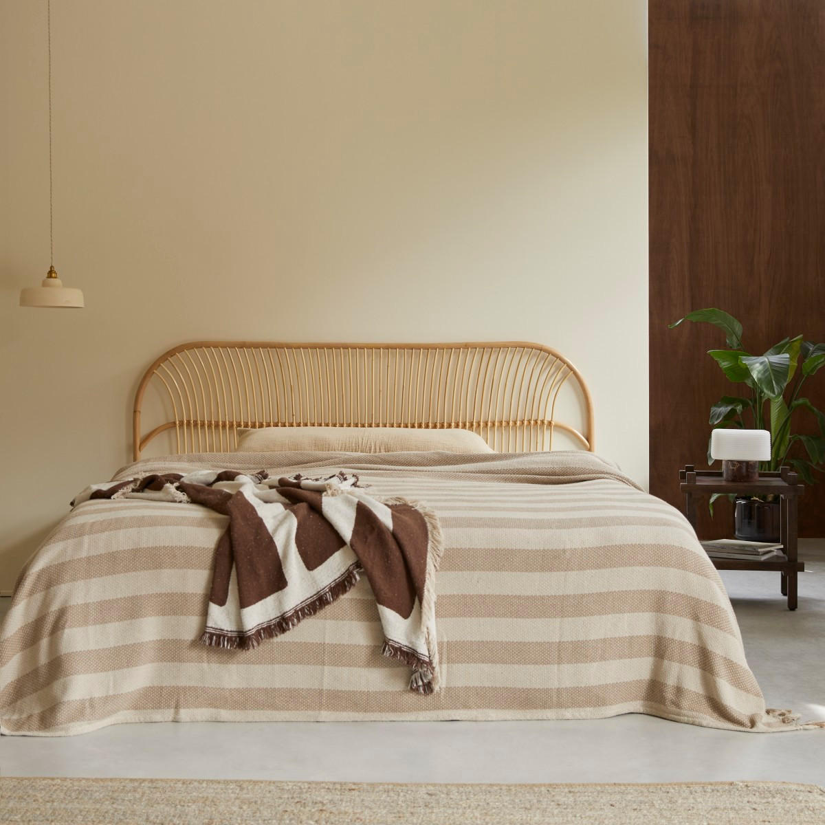 KOPFTEIL Colette Natur aus Rattan - Naturfarben, Naturmaterialien (200/110/3cm) - Tikamoon