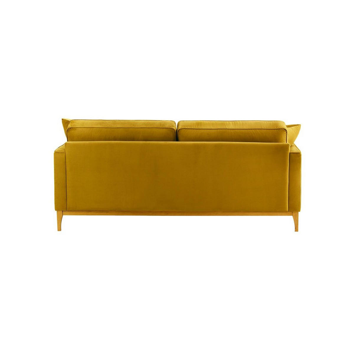 DREISITZER-SOFA Linara-Velluto 8 - Gelb, Holz/Textil (201/91/95cm)