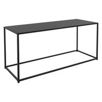 COUCHTISCH rechteckig Schwarz 110/40/50,5 cm - Schwarz, Metall (50.5/40/110cm) - ML-DESIGN