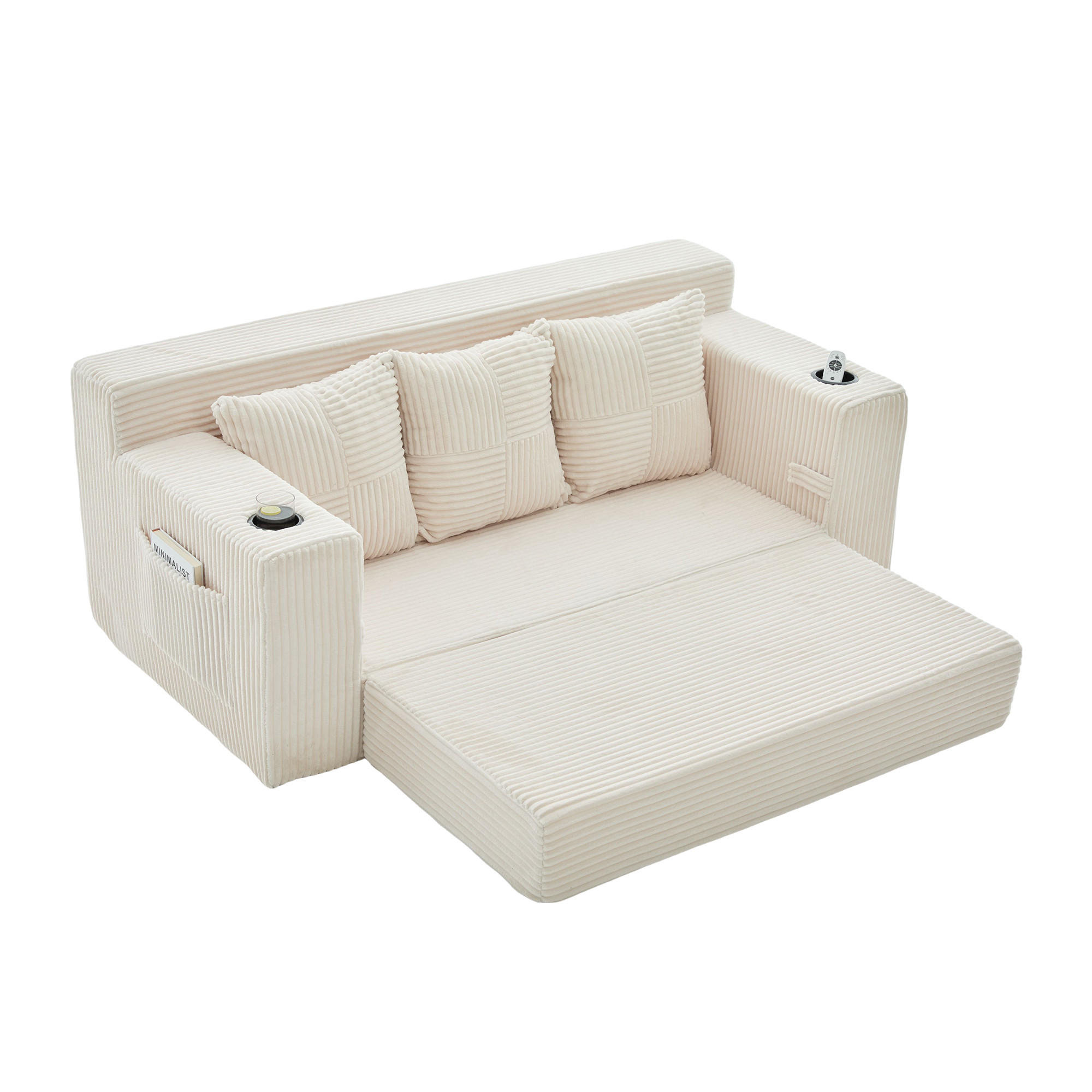 Lvhom 2-Sitzer Beige 172x64x87 cm