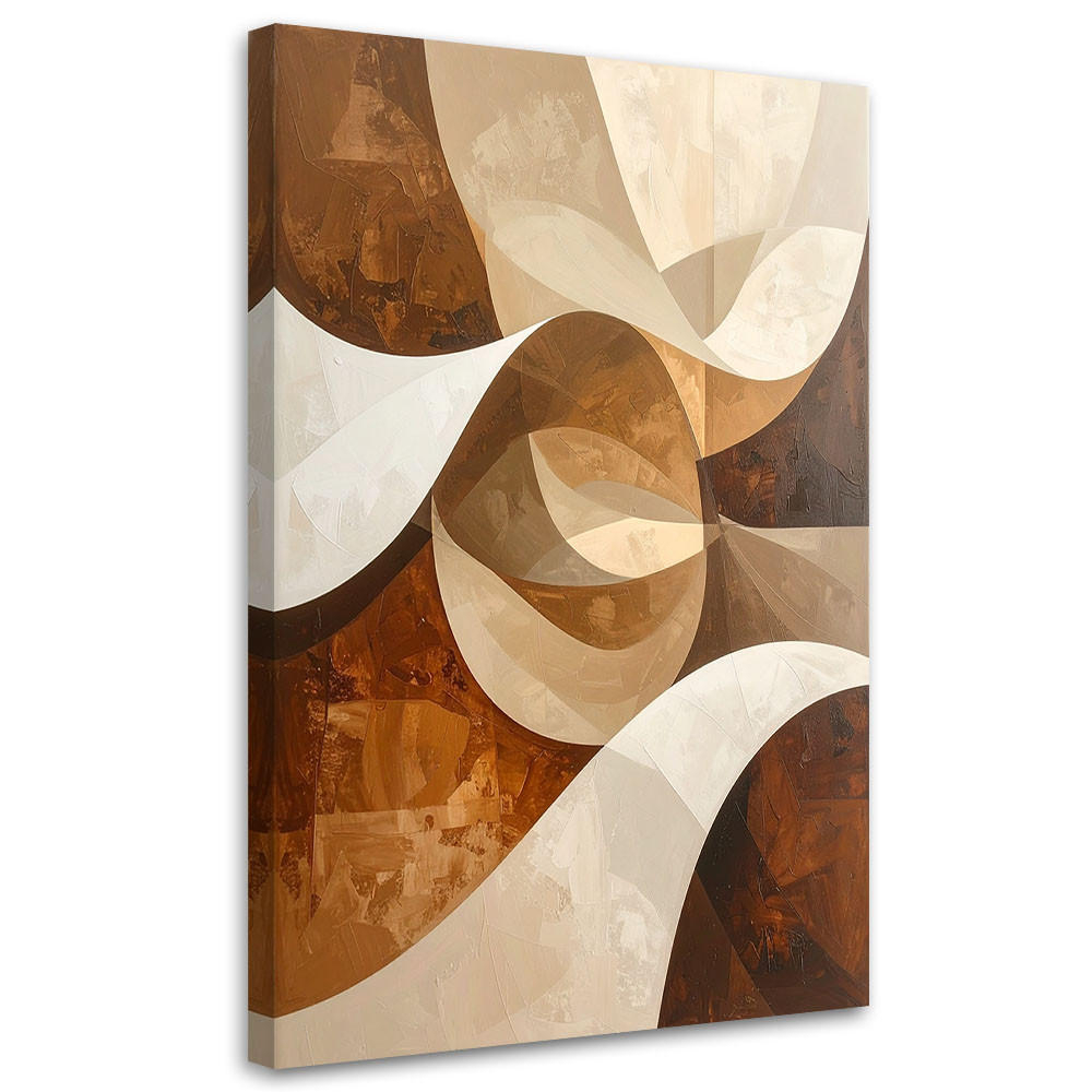 LEINWANDBILD 3D und geometrisch 30x45cm - Beige, Textil (30/45cm) - Feeby