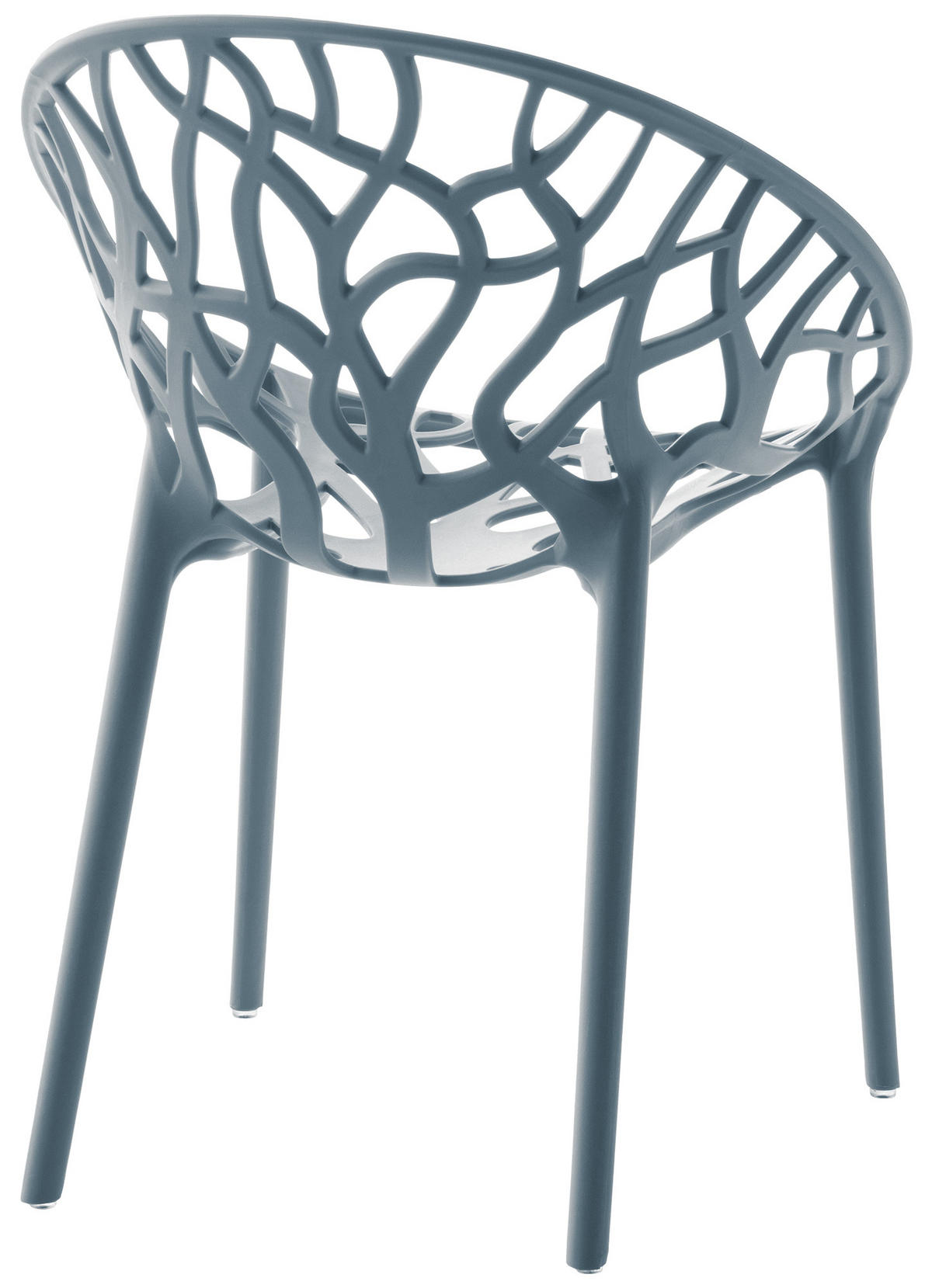 GARTENSTUHL Kunststoff Grau - Grau, Kunststoff (59/80/60cm) - CLP