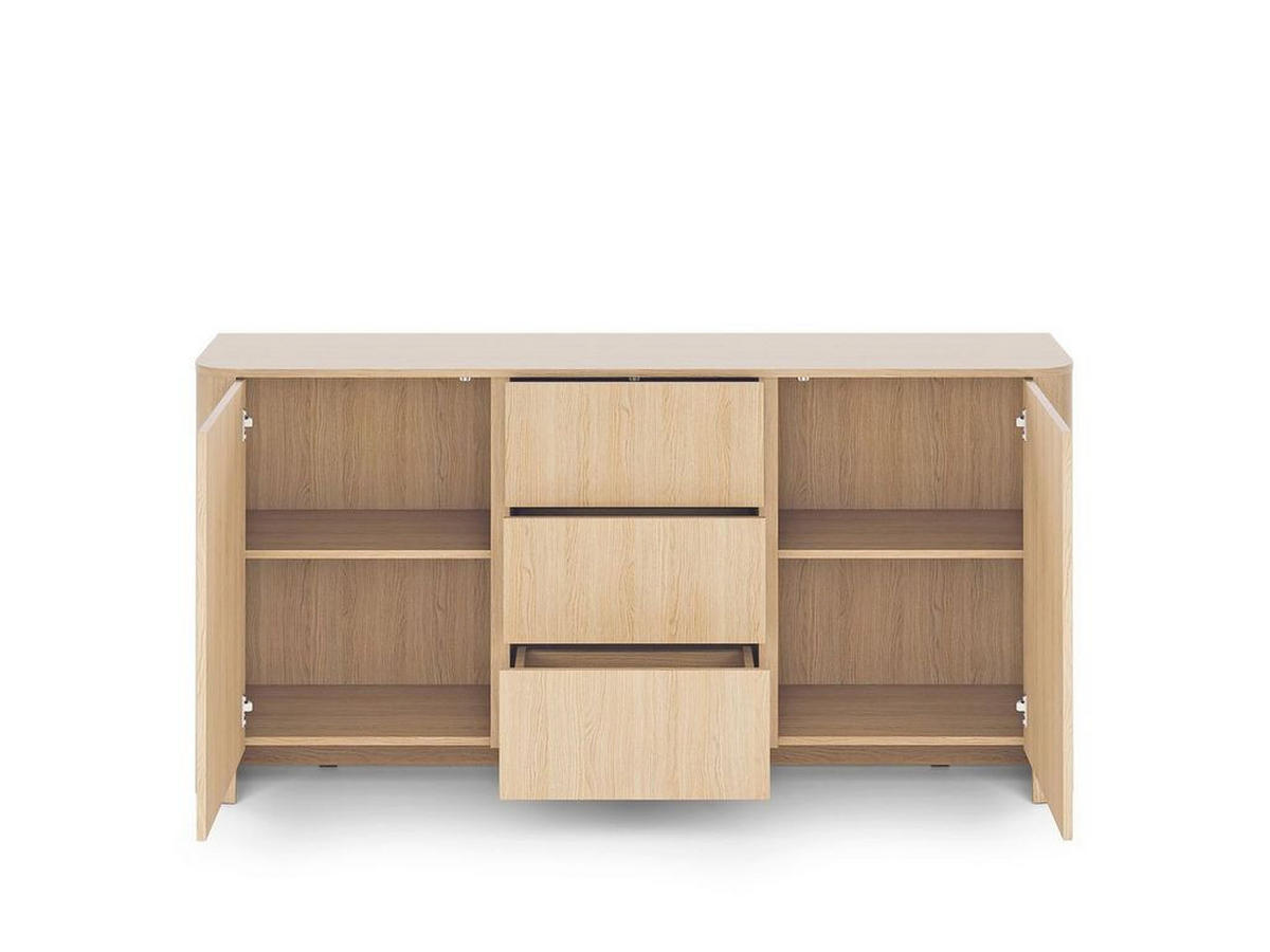 KOMMODE – KSZ168 – 168 cm – BARI – Eichefarben - Eichefarben, Holzwerkstoff (168/84/39cm) - hi-markt