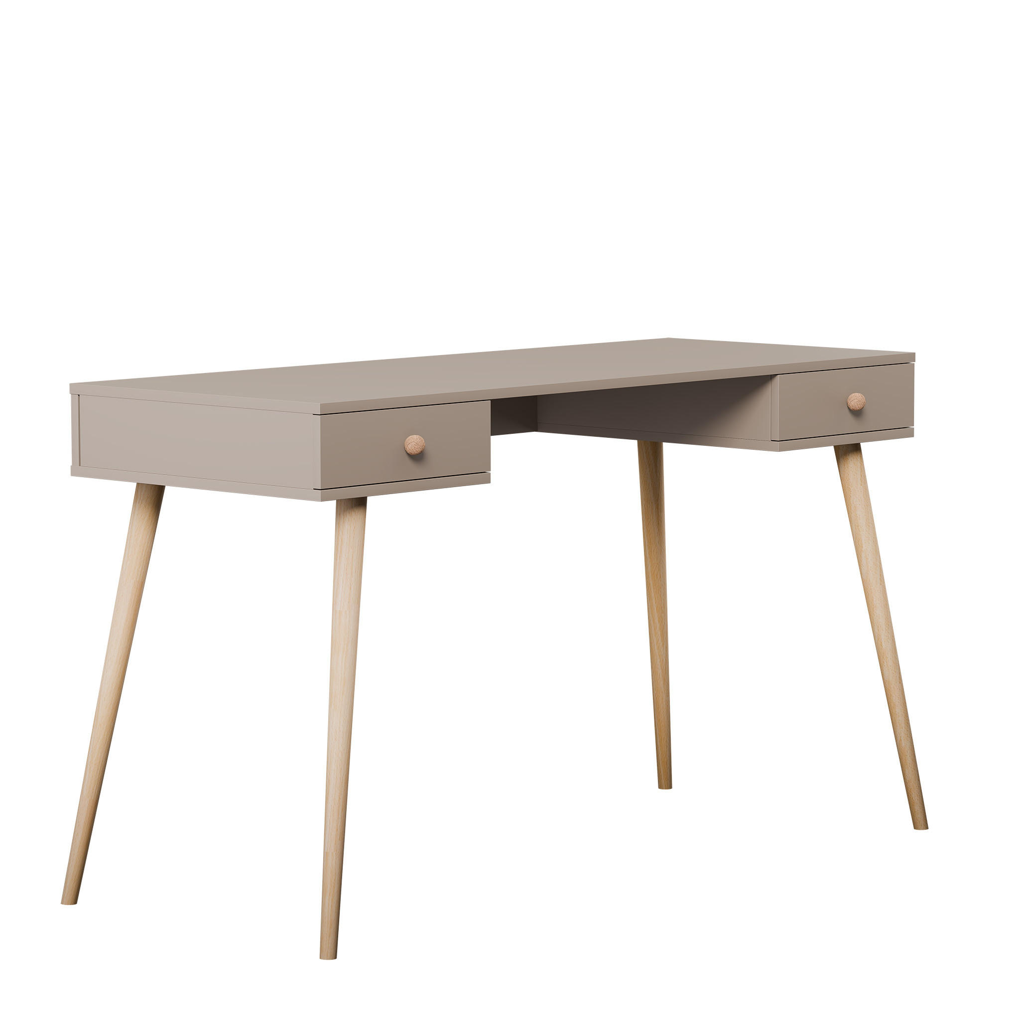 SCHREIBTISCH VALERIO 135/55/79 cm, Macchiato - Cappuccino, Naturmaterialien/Holzwerkstoff (55/135/79cm) - Idohome