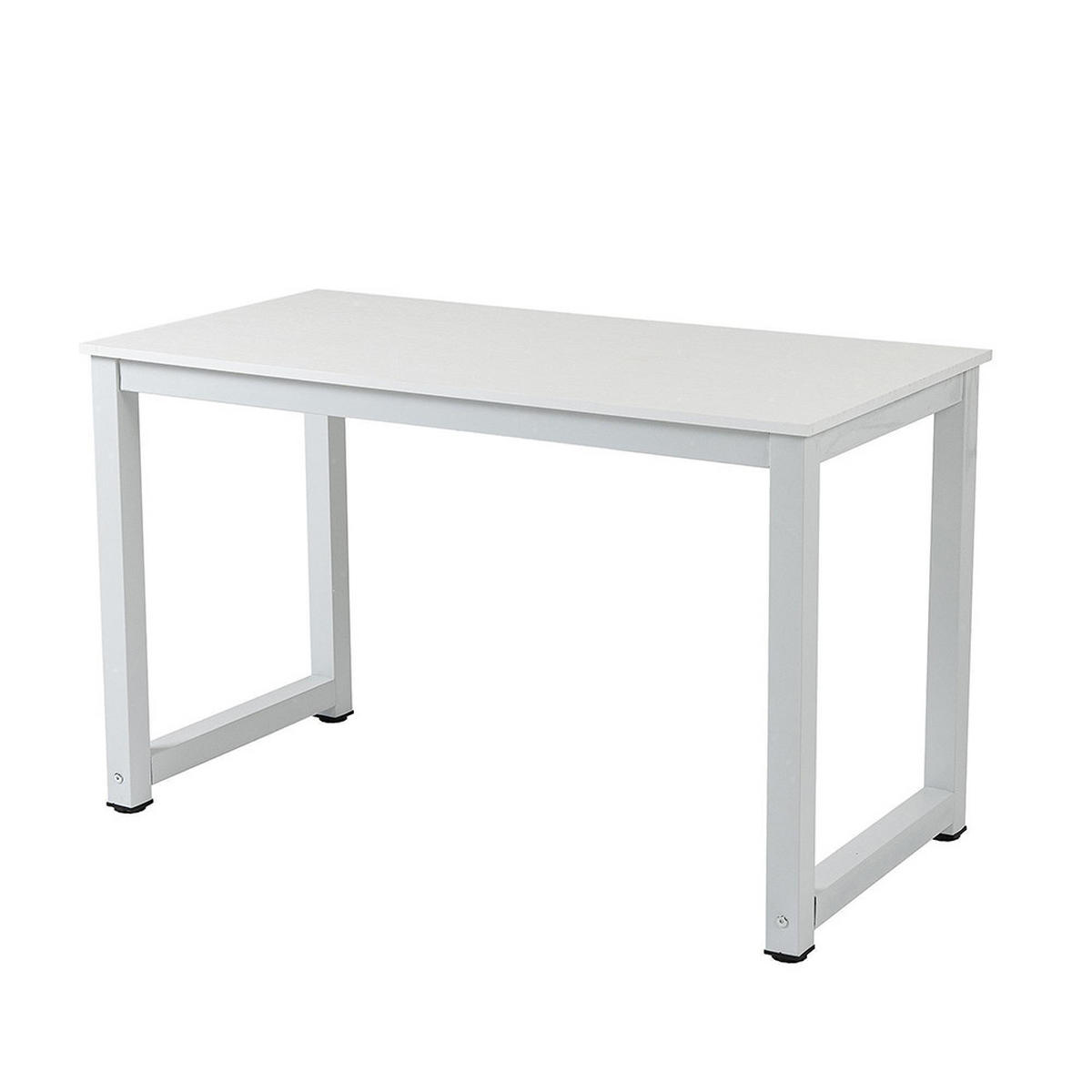 SCHREIBTISCH 120x60x74cm- Weiß - Weiß, Holz/Metall (120/60/74cm) - KOMHTOM