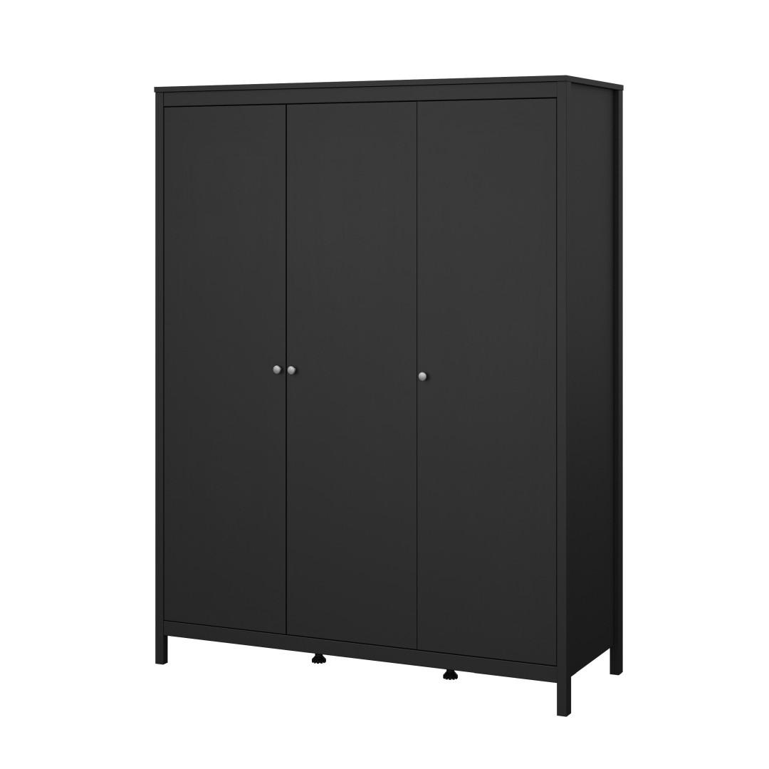 KLEIDERSCHRANK, Madrid, Schwarz, Metall, 150 x 59 x 199 cm - Schwarz, Metall (150/199/59cm) - ebuy24