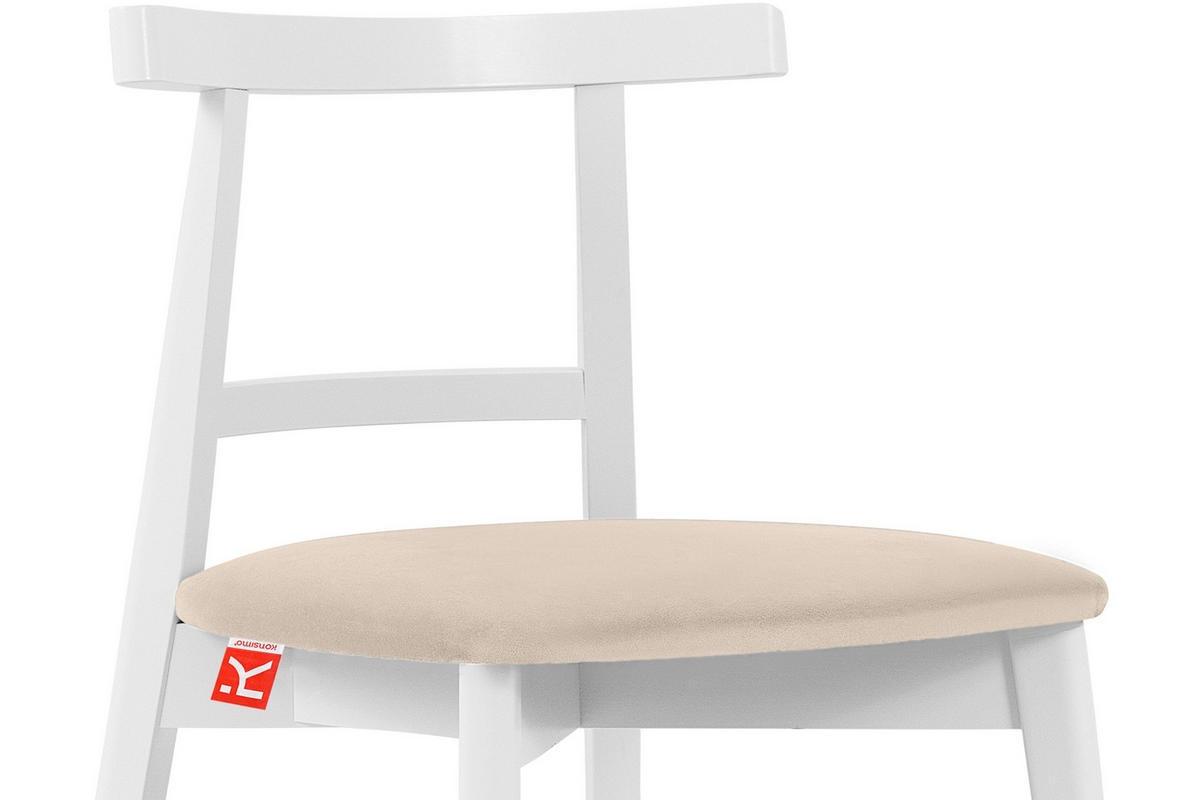 ESSTISCHSTÜHLE LILIO 2 St Vintage, Creme / weiß - Creme/Weiß, Holz/Textil (47/76/45cm) - KONSIMO®