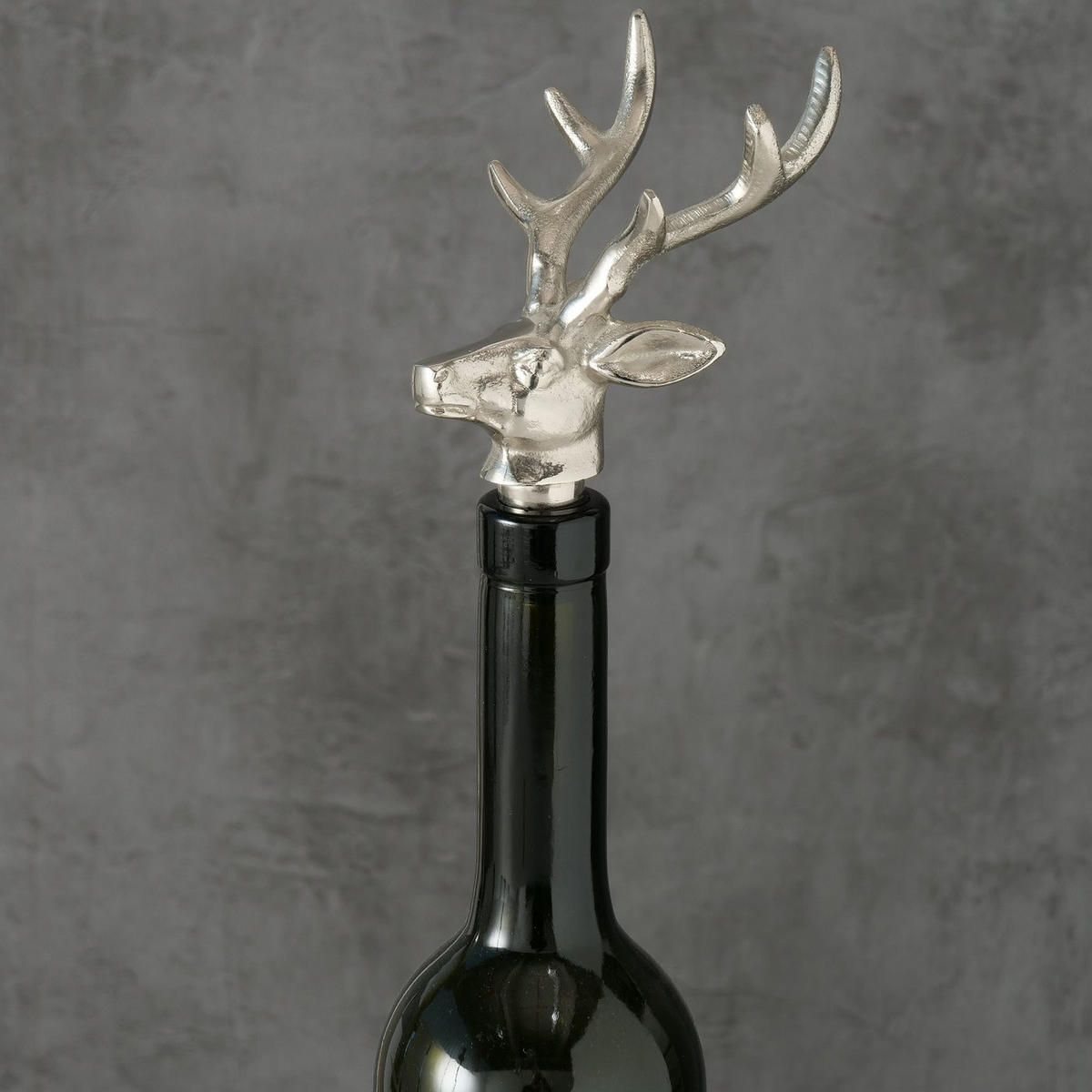 WEINFLASCHENDECKEL Botho - Silberfarben, Metall (8cm) - Boltze Home