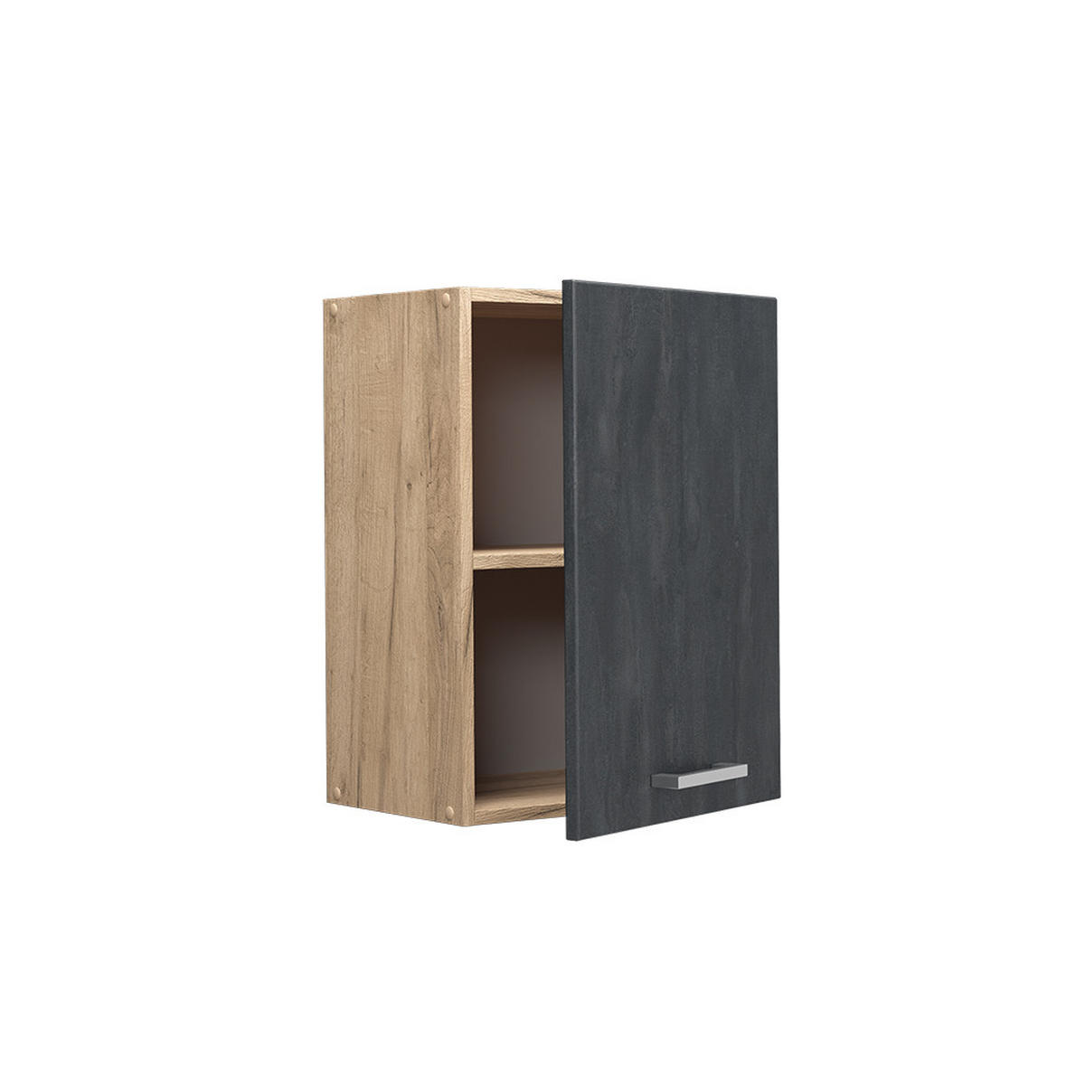 HÄNGESCHRANK R-Line Schwarz Beton 45 cm - Honigeiche/Eiche Wotan, Holzwerkstoff (45/60/31cm) - Vicco