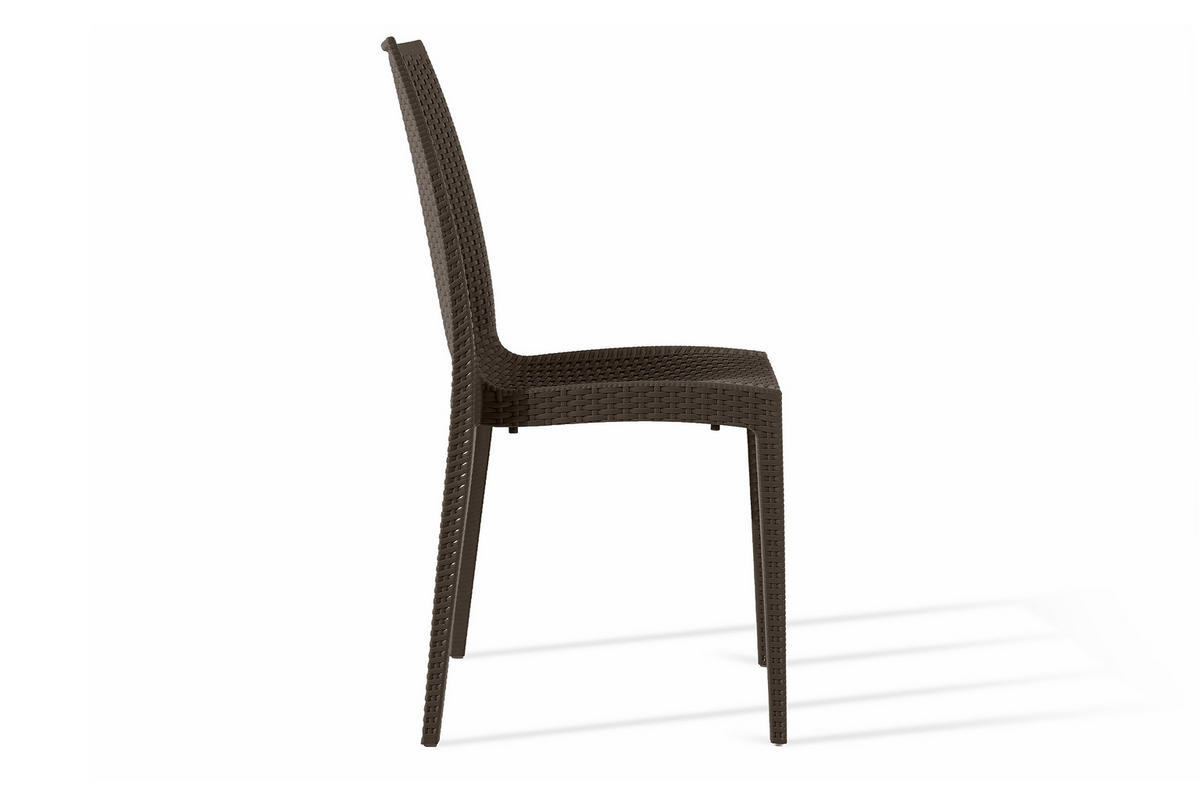 GARTENSTUHL ETULI 2-tlg, Braun - Braun, Kunststoff (48/88/50cm) - KONSIMO®