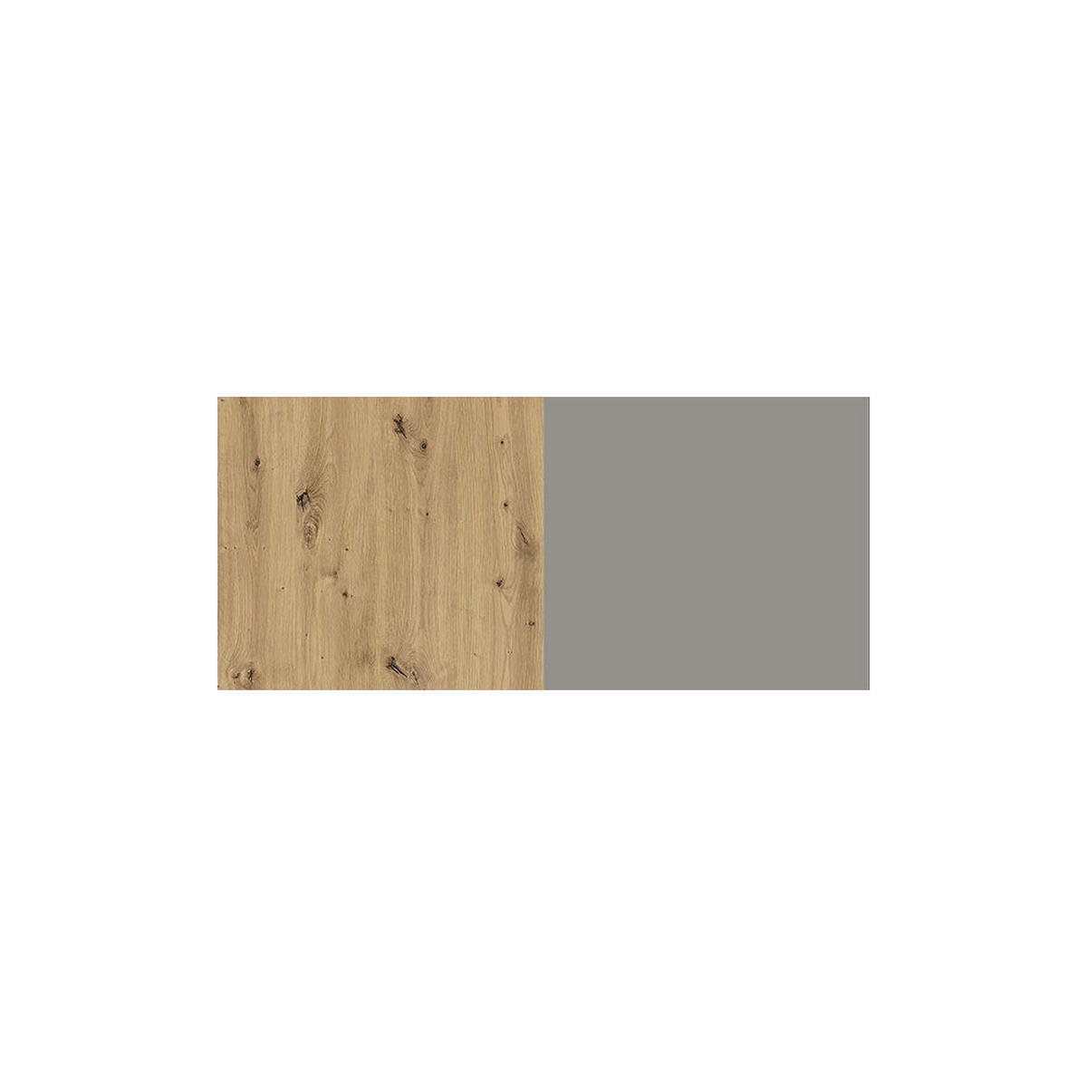 SCHREIBTISCH MIT CONTAINER Kuki Bernstein Eiche / Platingrau 2-teilig - Braun, Holz/Holzwerkstoff (50/138/76cm) - Feldmann-Wohnen