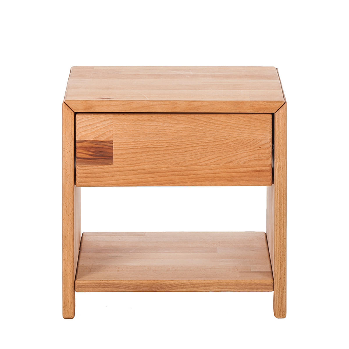 NACHTKOMMODE - Kernbuche - Kernbuche, Holz (40/40/33cm) - home24