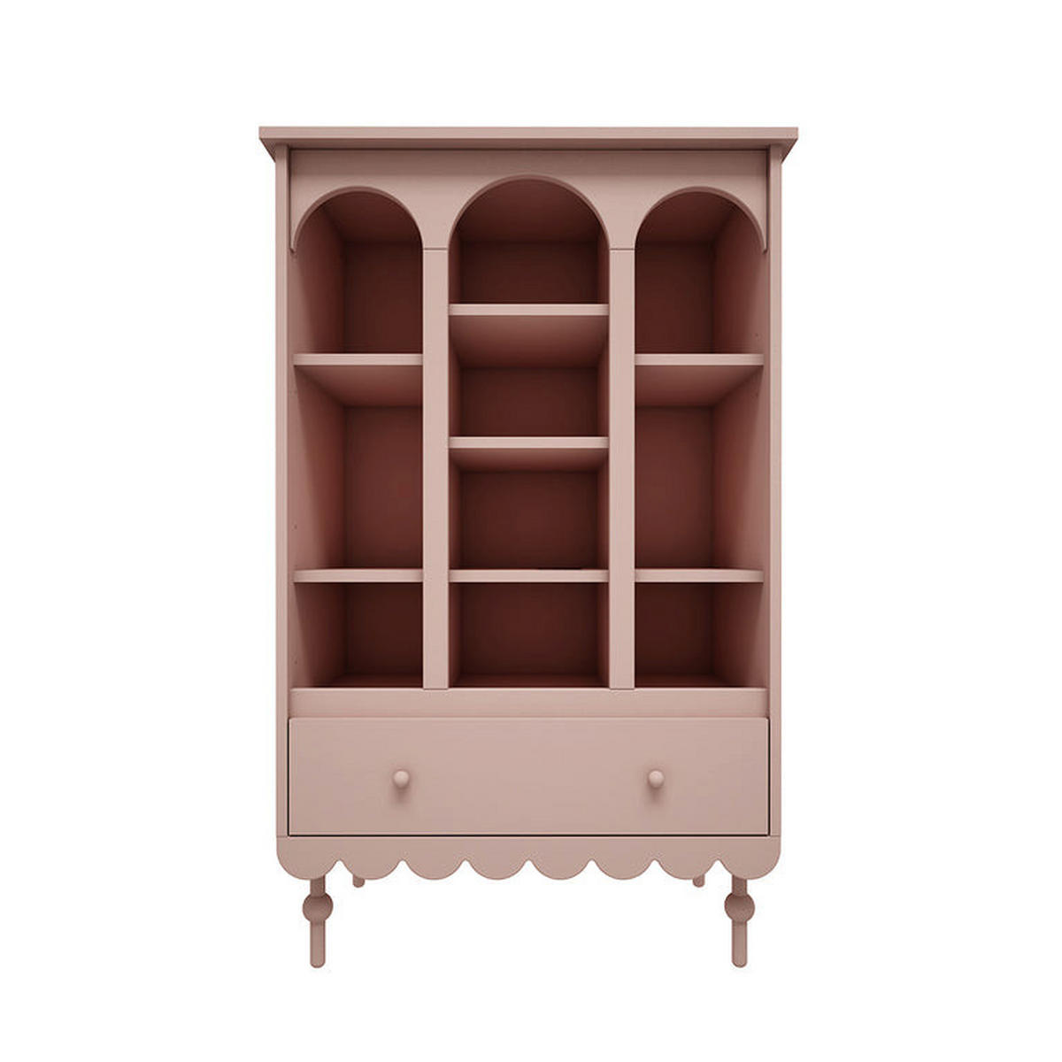 POLICA ZA KNJIGE Babushka Ruža - pink, drvni materijal (84/140/35cm) - Petits-meubles