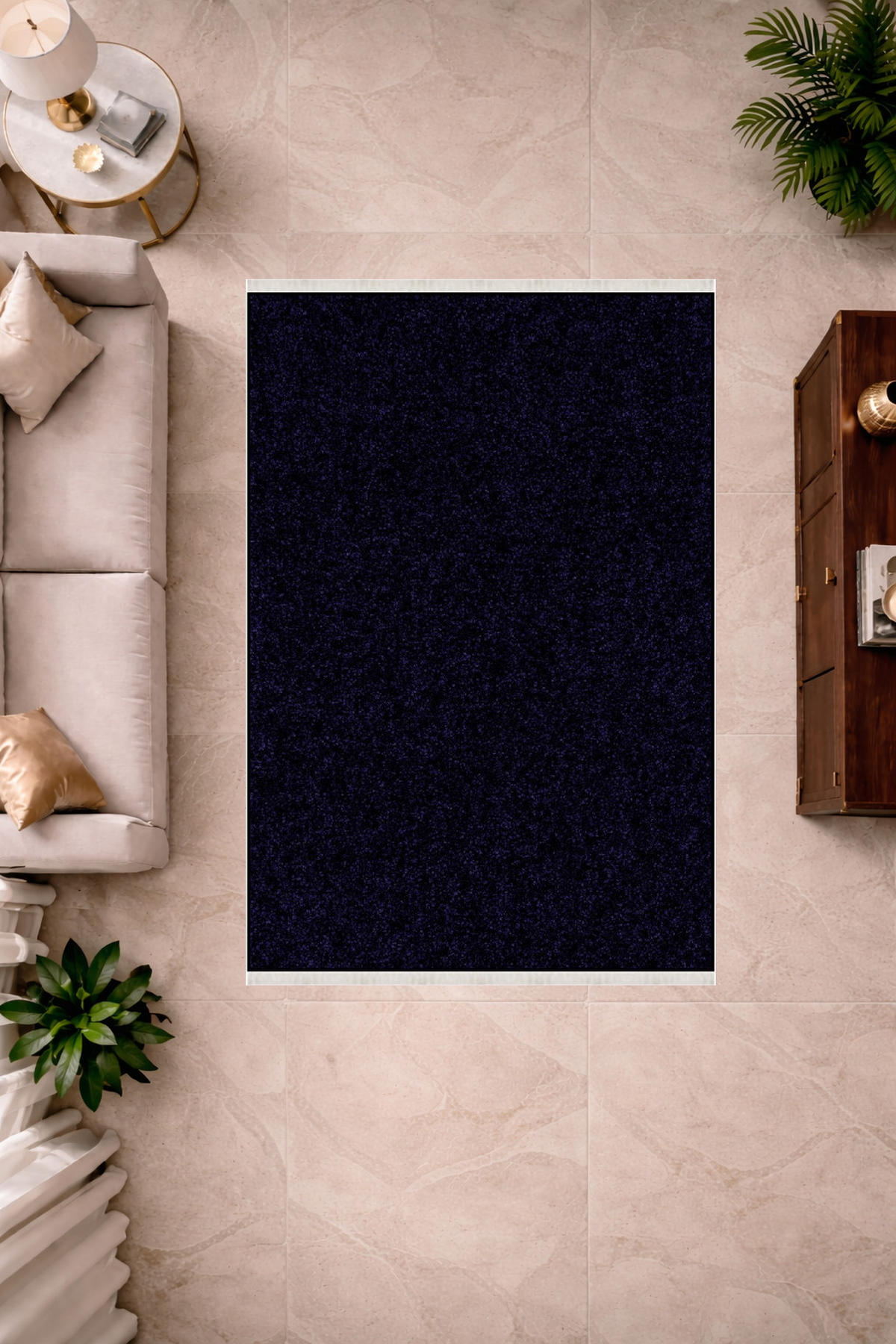 FLACHTEPPICH Wohnzimmer 120/180cm BLAU - Dunkelblau, Textil (120/180cm) - ROLFNERS