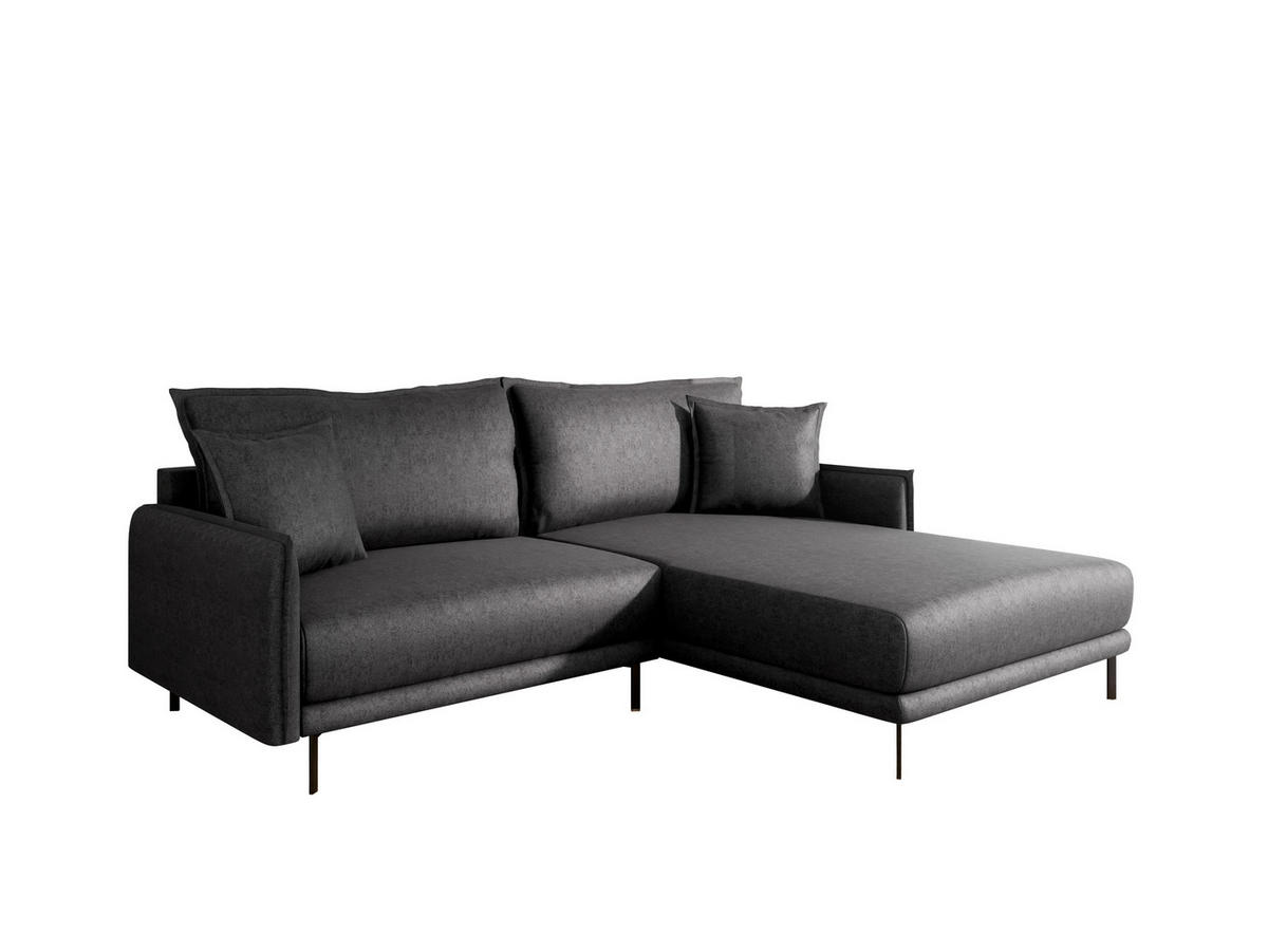 ECKSOFA Selva – modernes Design trifft auf höchsten Komfort, Anthrazit - Anthrazit, Holz (246/190cm) - Panda Möbel