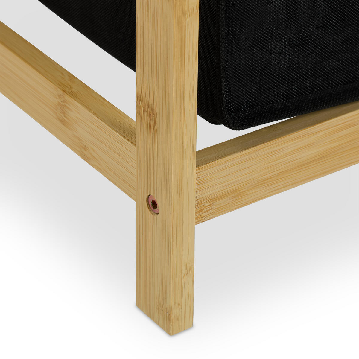 WÄSCHEKORBREGAL - Multicolor, Holz/Textil (80/105/40cm) - Relaxdays