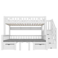 HOCHBETT 90/200 cm Weiß - Weiß, Holz - Raumix