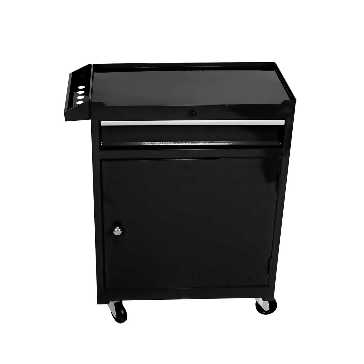 KOMBINATIONSKOFFER – mit 5 Schubladen (schwarz) - Schwarz, Metall (28/102/58.5cm) - DCA