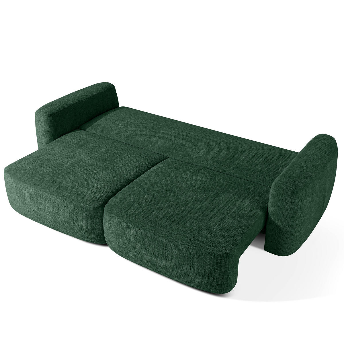 SITZGARNITUR ELOSA - Grün, Holz/Textil (245/85/115cm) - KONSIMO®