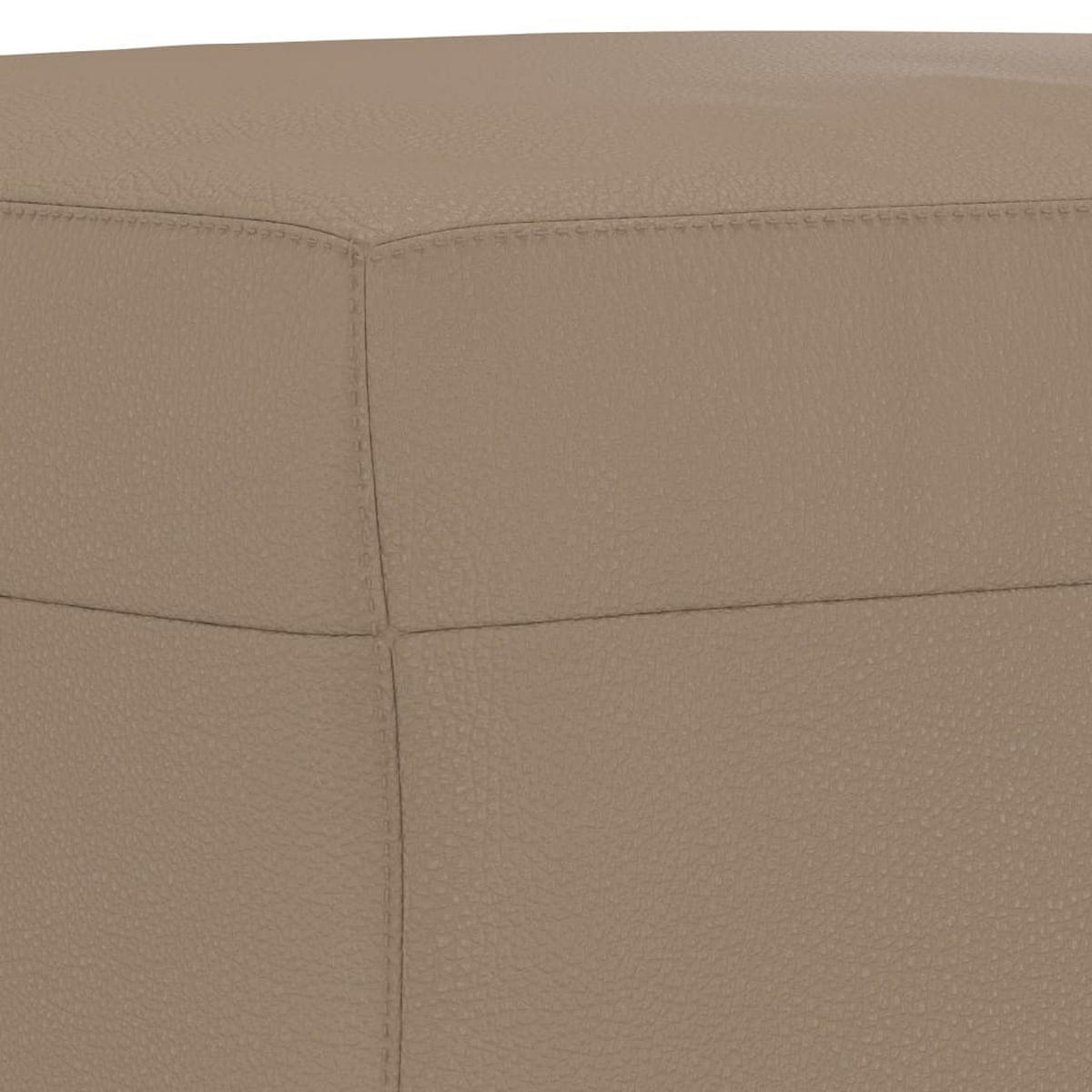 SOFAGARNITUR 4-TLG. Mit Kissen Cappuccino-Braun Kunstleder - Braun, Leder (50/41/60cm) - vidaXL
