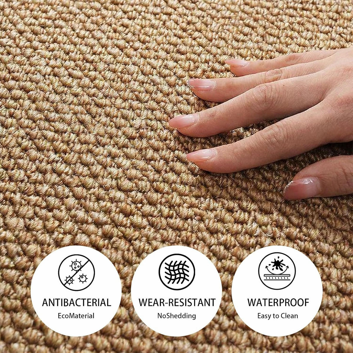 TEPPICH – 80 x 120 cm – Hellbraun - Hellbraun, Textil (80/120cm)