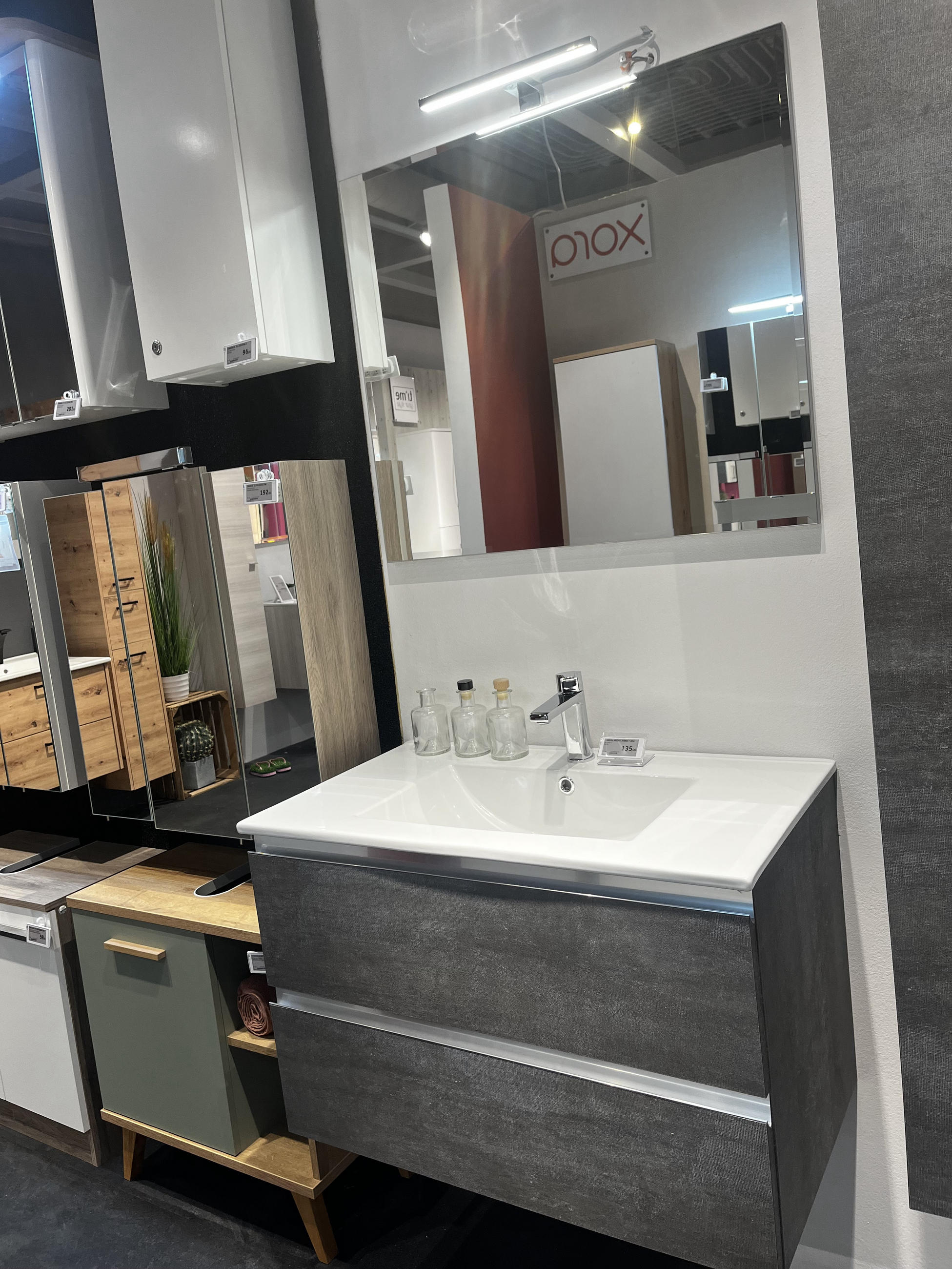 KOPALNICA SET 80 CM BETON DARK - Italstyle