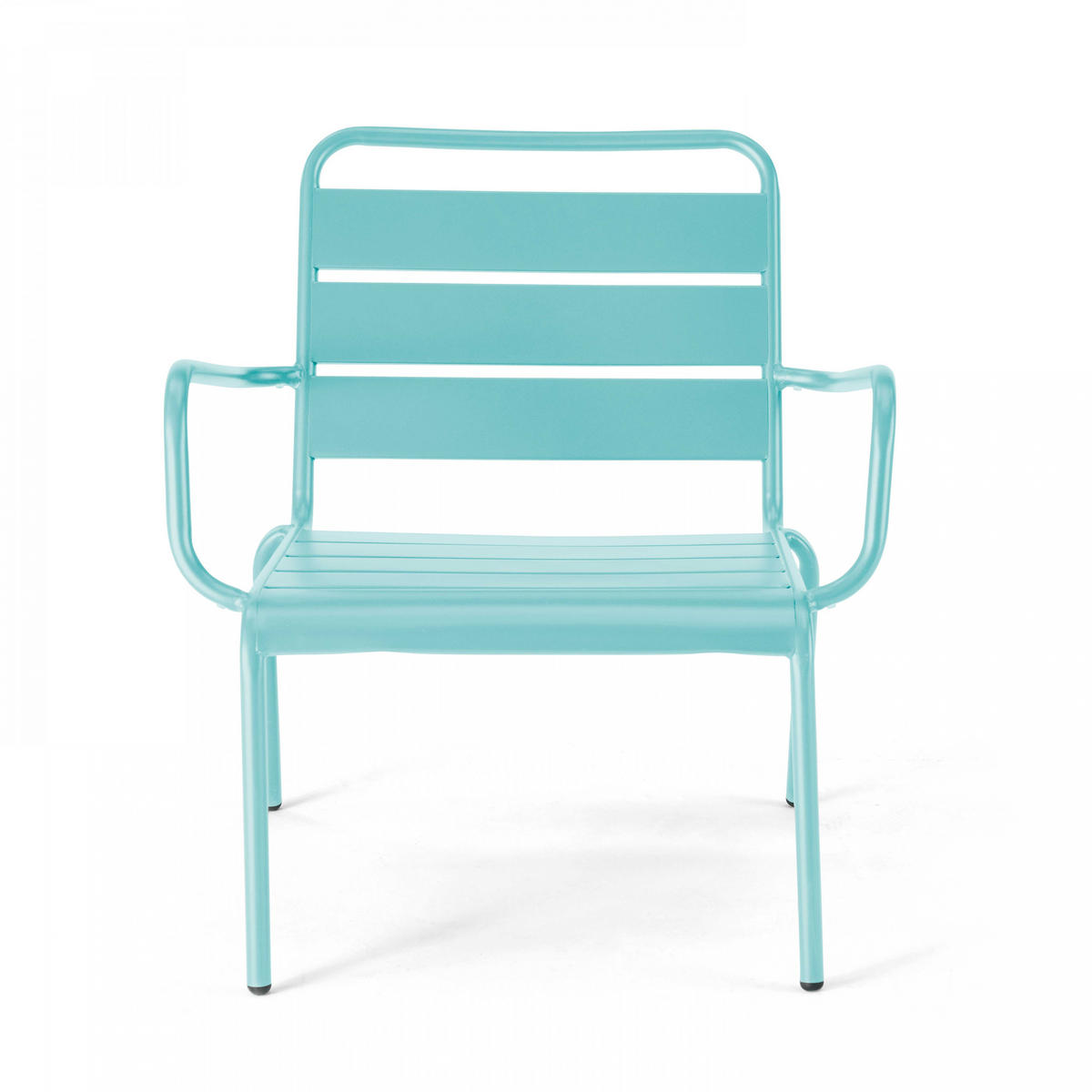 RELAXSESSEL, Türkisblau - Hellblau, Metall (65/76/70cm) - Oviala