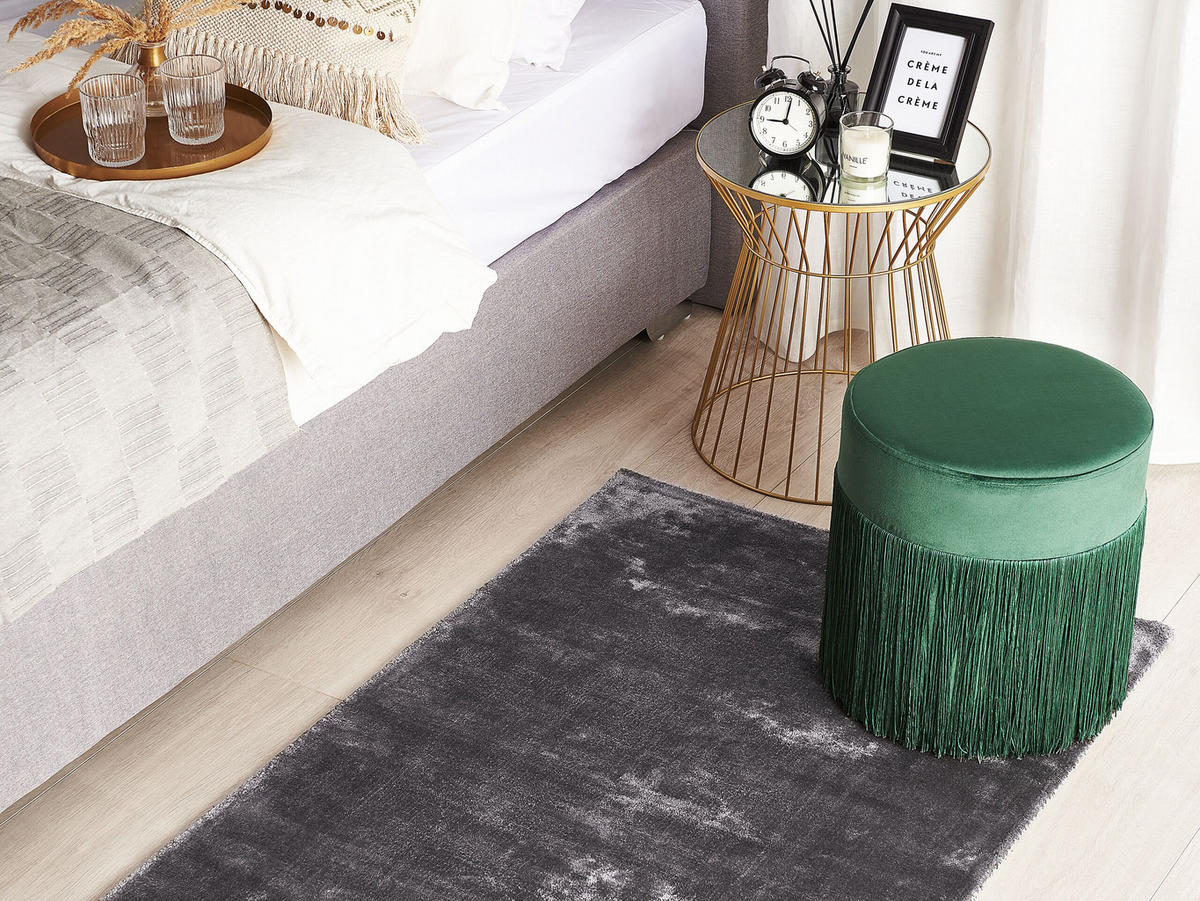 KURZFLOR-TEPPICH Gesi II 150/80 cm - Grau, Naturmaterialen (80/150cm) - Beliani