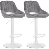 BARHOCKER Milet Set 85x47x48 cm dunkelgrau - Dunkelgrau, Textil (47/85/48cm) - furnicato