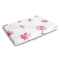 BETTWÄSCHE Mikrofaser 80x80+135x200 Rose - Weiß, Textil (135/200cm)