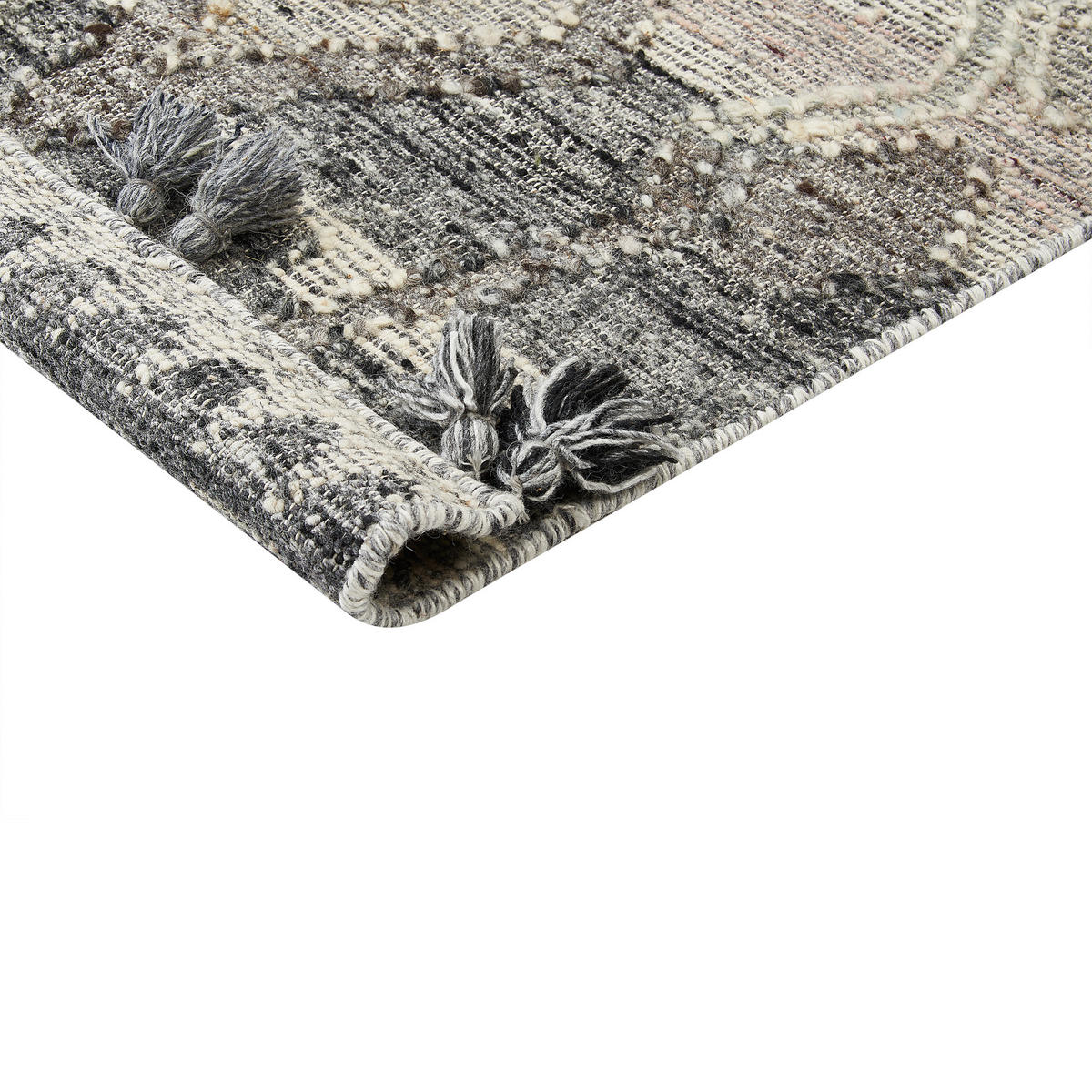 KURZFLOR-TEPPICH Aratashen 300/200 cm - Grau, Textil (200/300cm) - Beliani