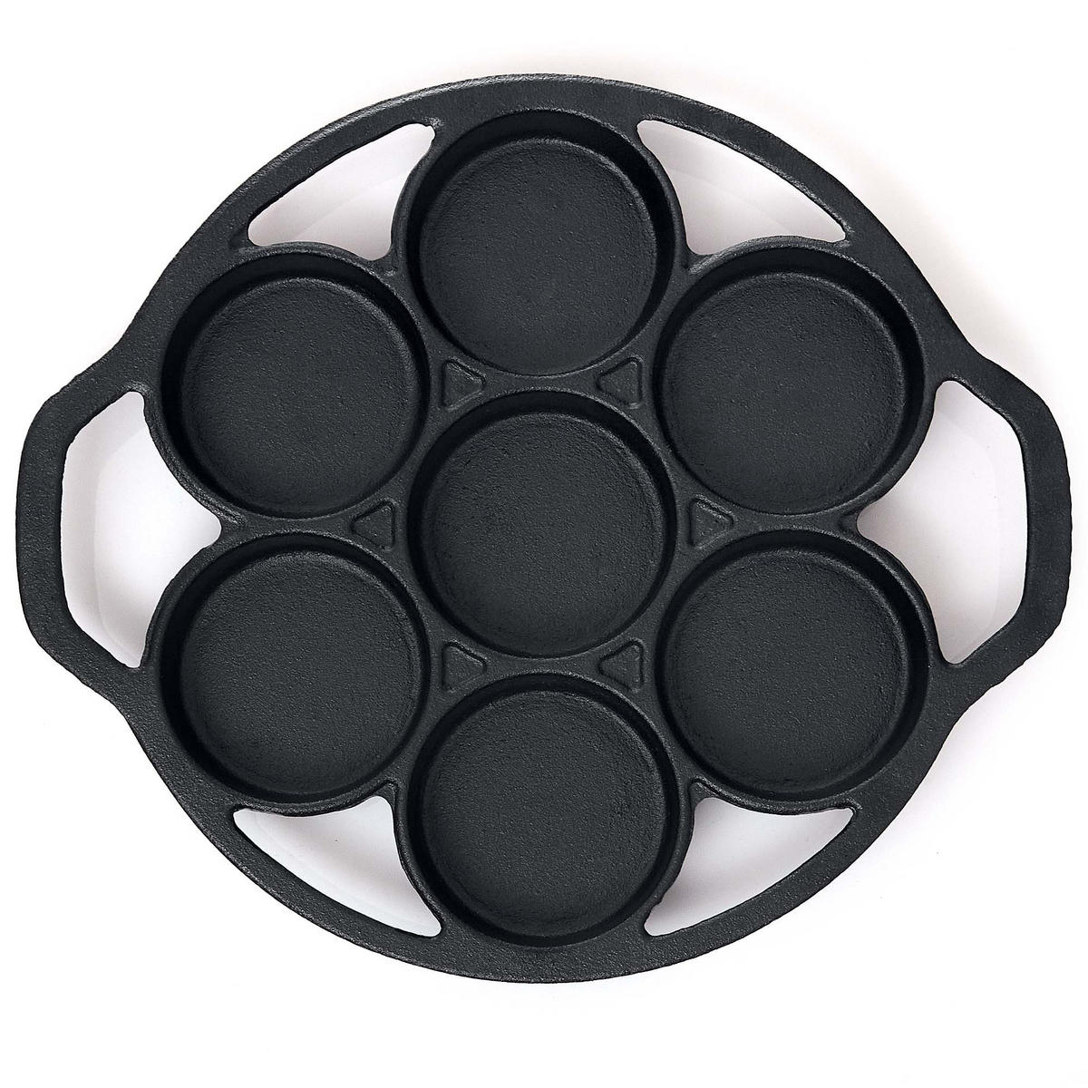 MUFFINFORM 6er aus Gusseisen Muffin Backform - Schwarz, Metall (26/5/26cm) - BBQ Nerd