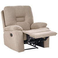 FERNSEHSESSEL Stoff Taupe Bergen - Taupe, Textil/Metall (85/101/74cm) - Beliani