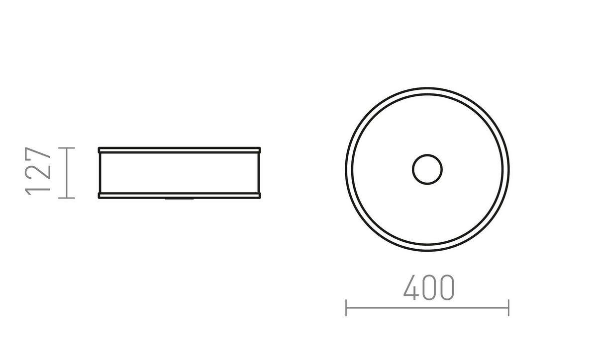 DECKENLEUCHTE CASSABLANCA LED 40 Chrom 35 W - Chromfarben, Metall (40/40/12cm) - Rendl