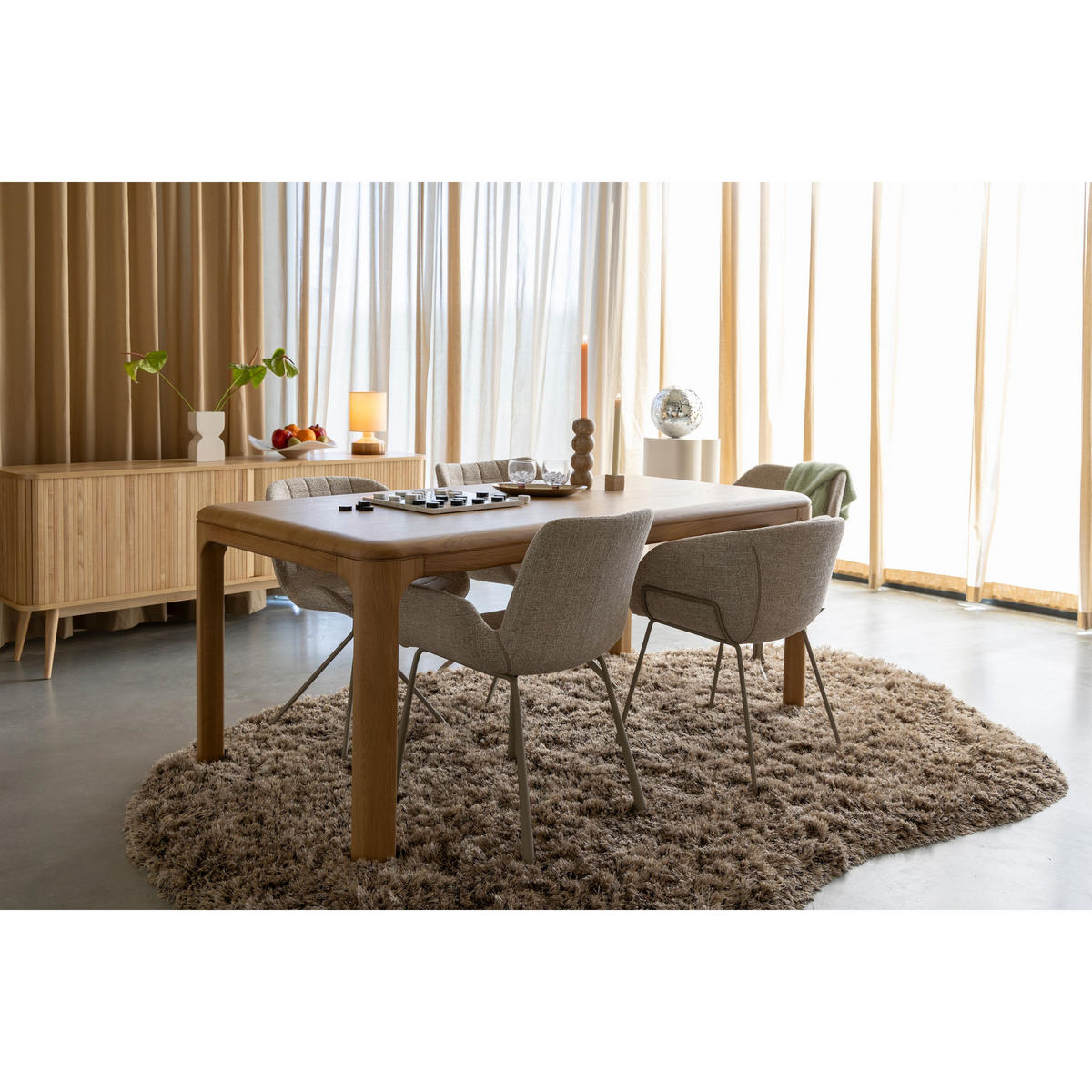 ESSZIMMERSTUHL Brit Beige - 2 er Set - Beige, Textil (59/79/62cm) - Zuiver