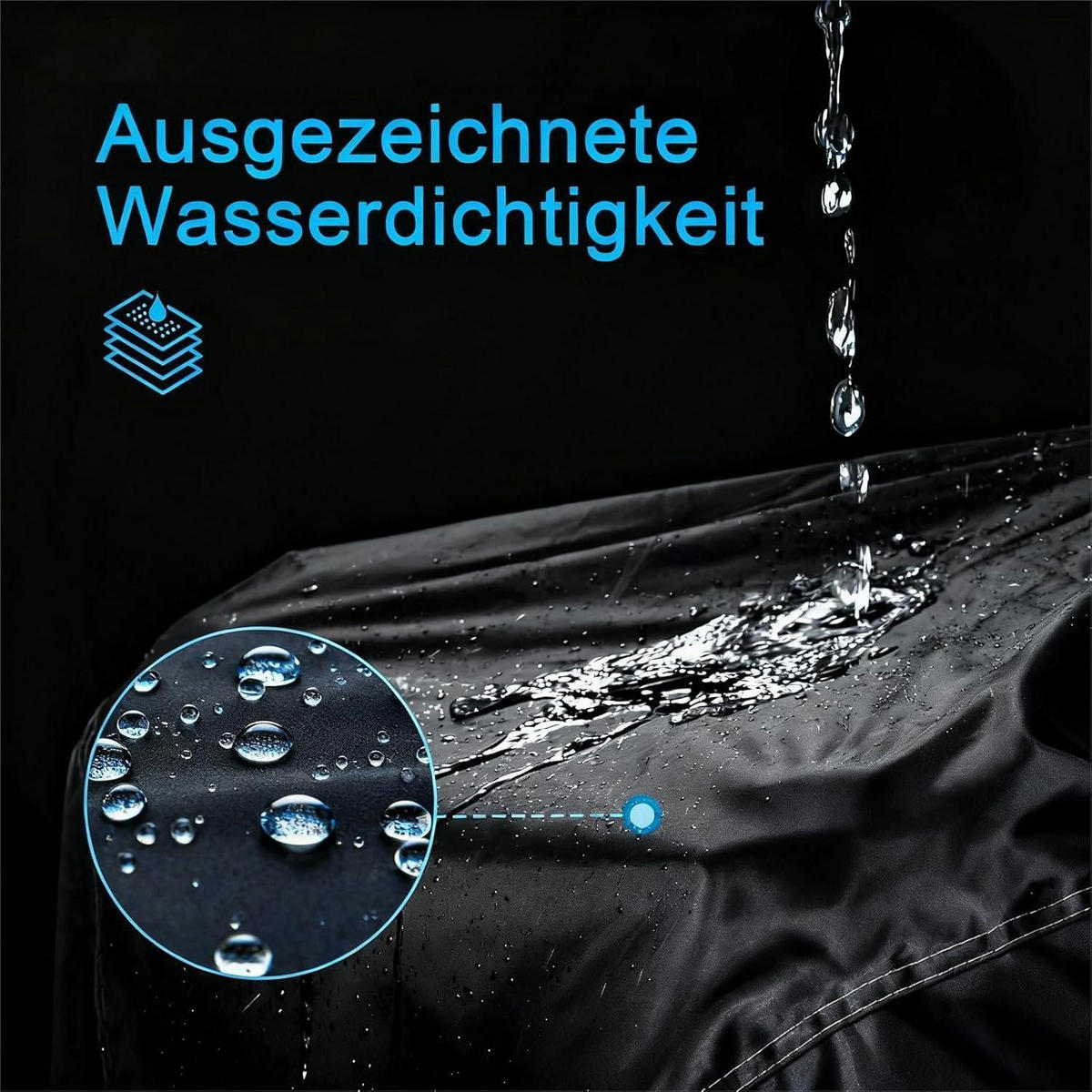 FAHRRADABDECKUNG Wasserdicht 195x70x110 cm Grün - Multicolor, Textil (110/70/195cm)
