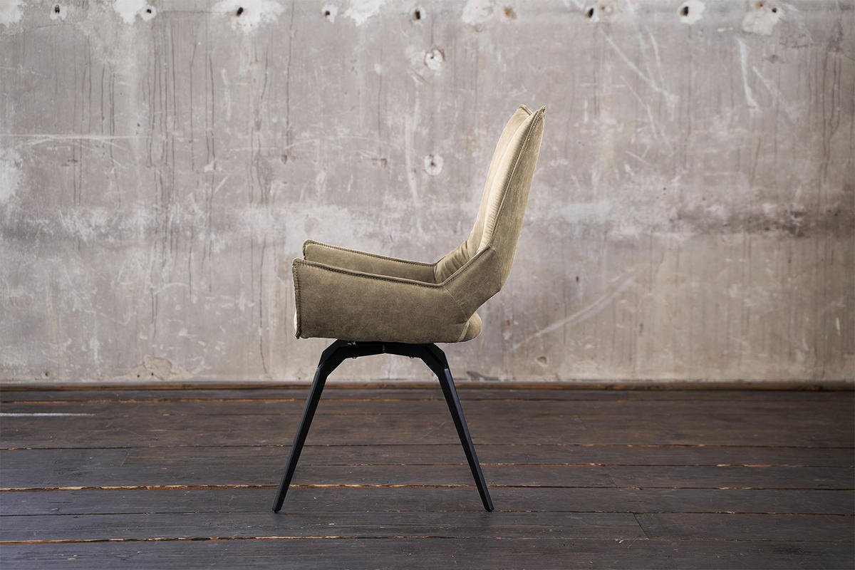 DREHSTUHL SIVO Beige Webstoff - Beige, Textil (57/95/56cm) - KAWOLA