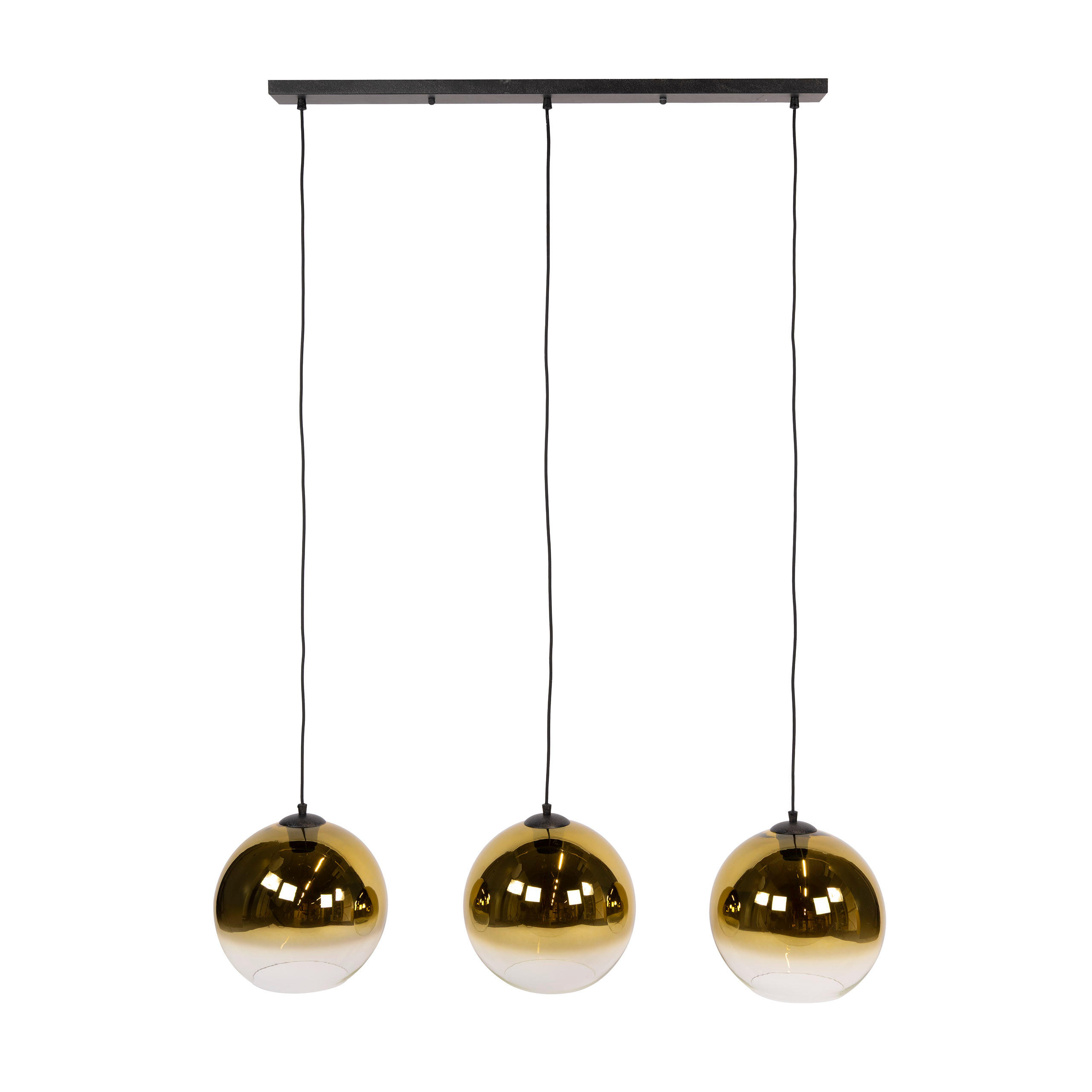 HÄNGELEUCHTE Bubble Gold 29/115/150 cm - Goldfarben, Glas (29/115/150cm) - Hoyz Collection