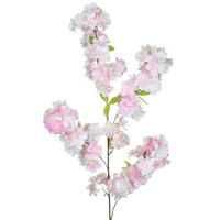 KUNSTPFLANZE Künstlicher Kirschblütenzweig - Richard 100 cm - Pink, Kunststoff (100cm) - aplanta